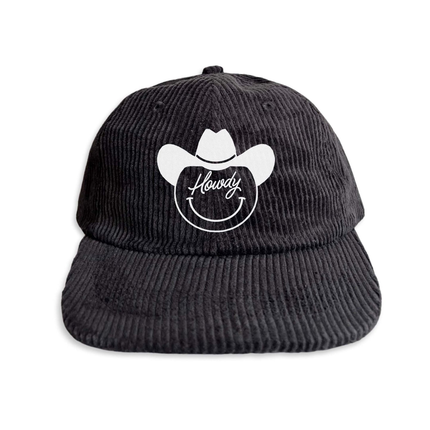 Howdy Cursive Cowboy Corduroy Cap