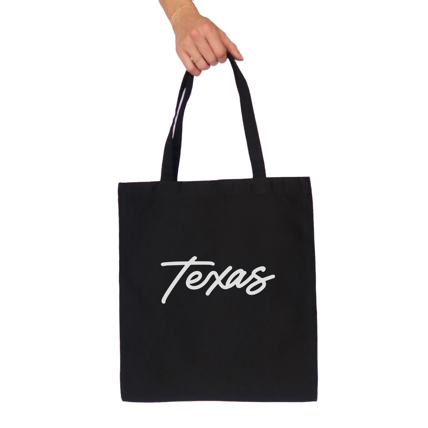 Texas Cursive Tote Bag