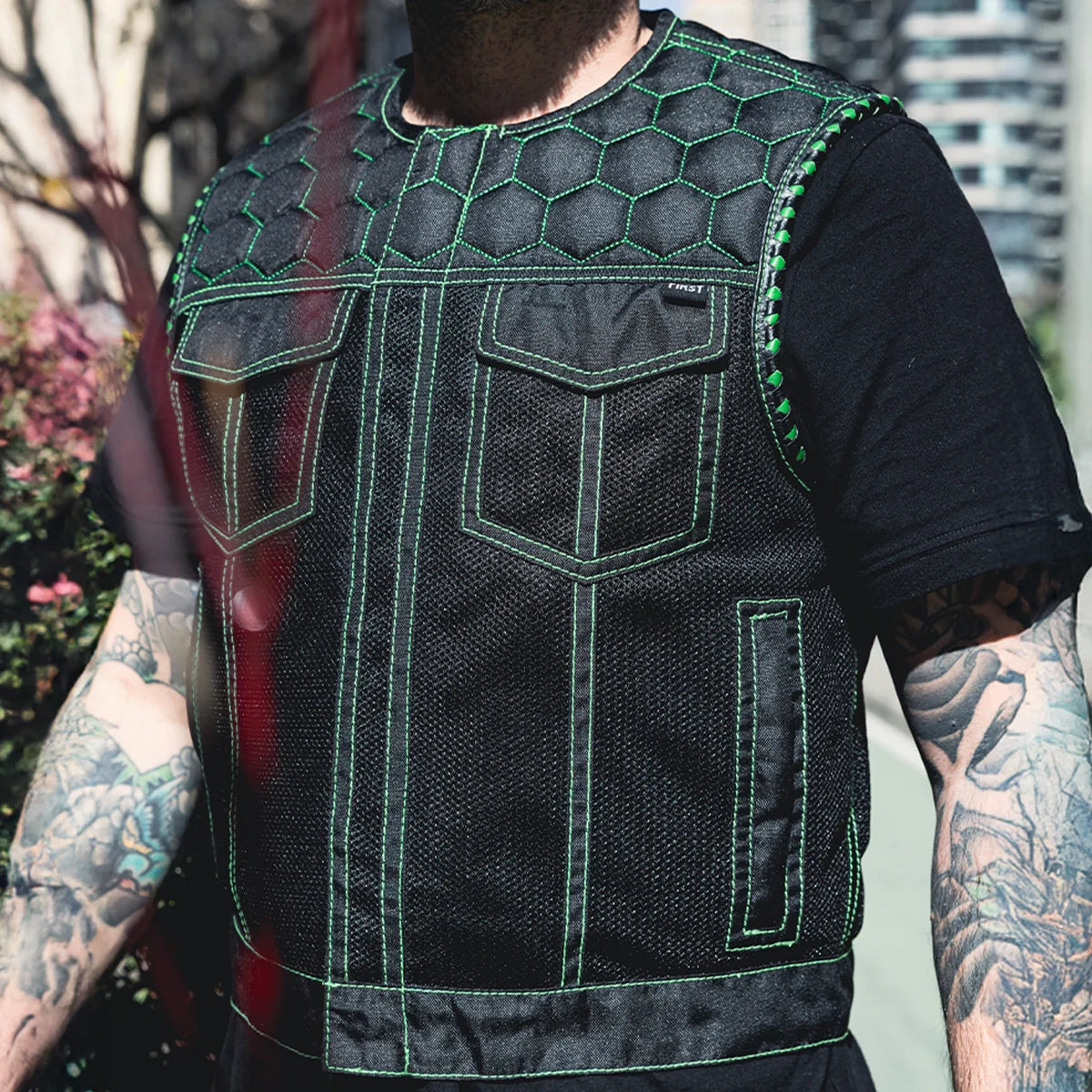 Lowside Hornet Moto Mesh Men's Club Style Vest