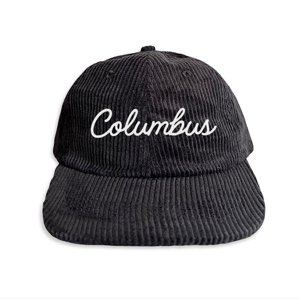 Columbus Cursive Corduroy Cap