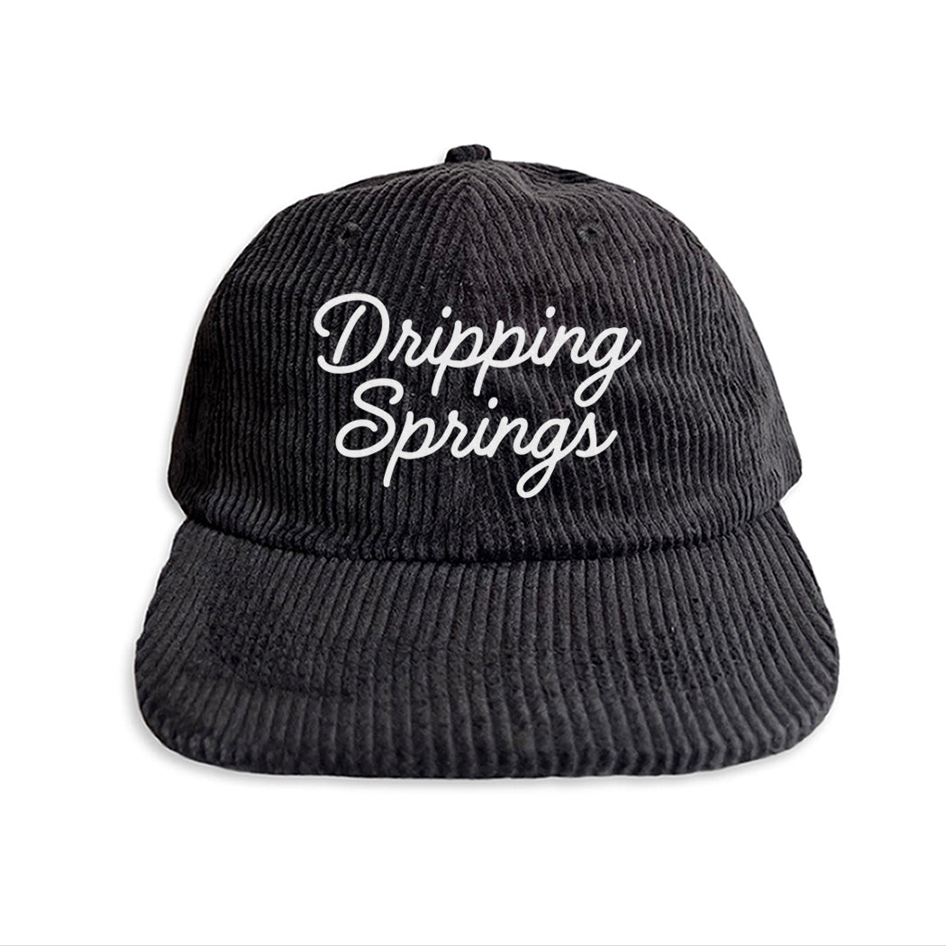 Dripping Springs Cursive Corduroy Cap
