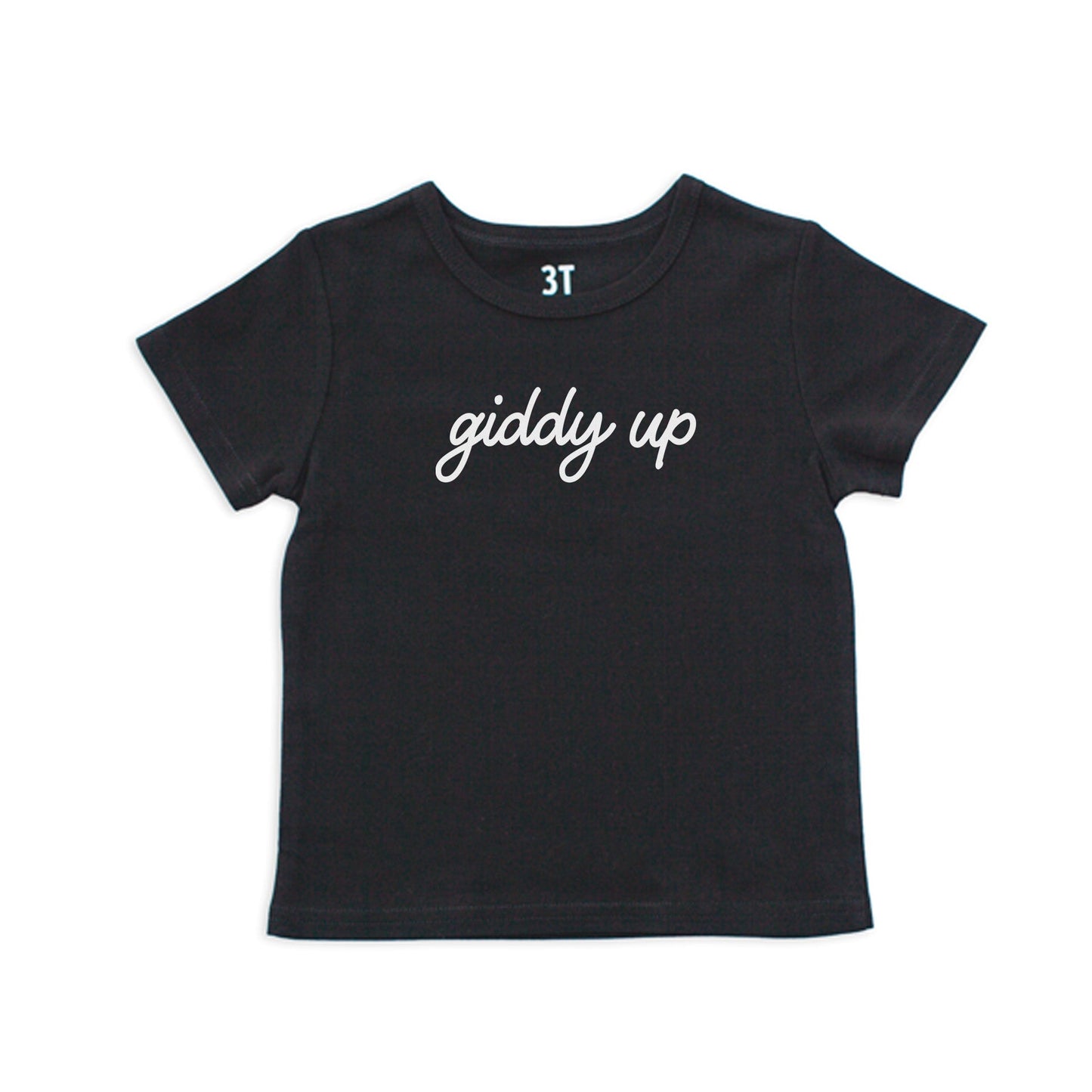 Giddy Up Cursive Kids Tee