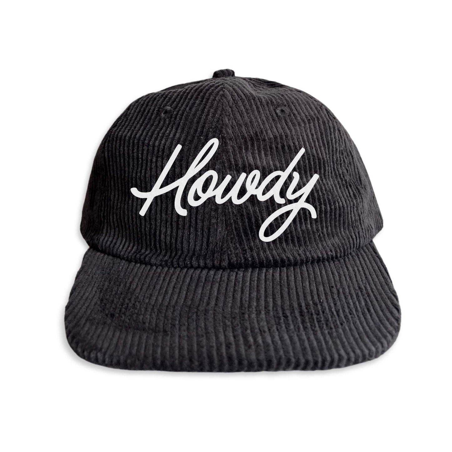 Howdy Cursive Corduroy Cap
