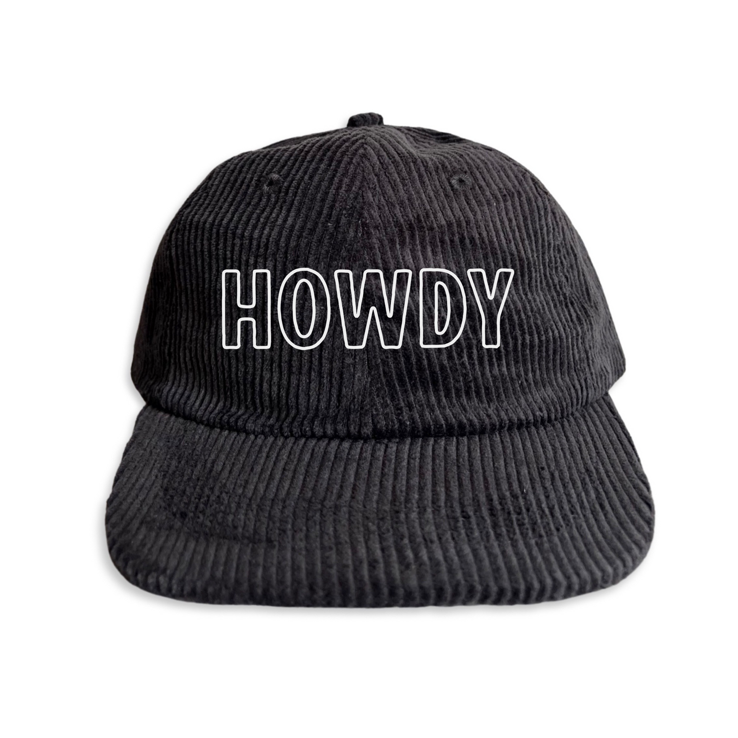 Howdy Outline Corduroy Cap
