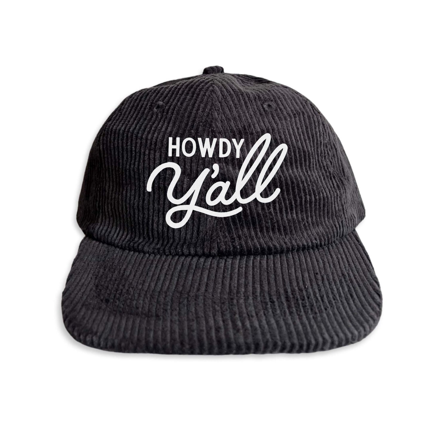 Howdy Y'all Cursive Corduroy Cap
