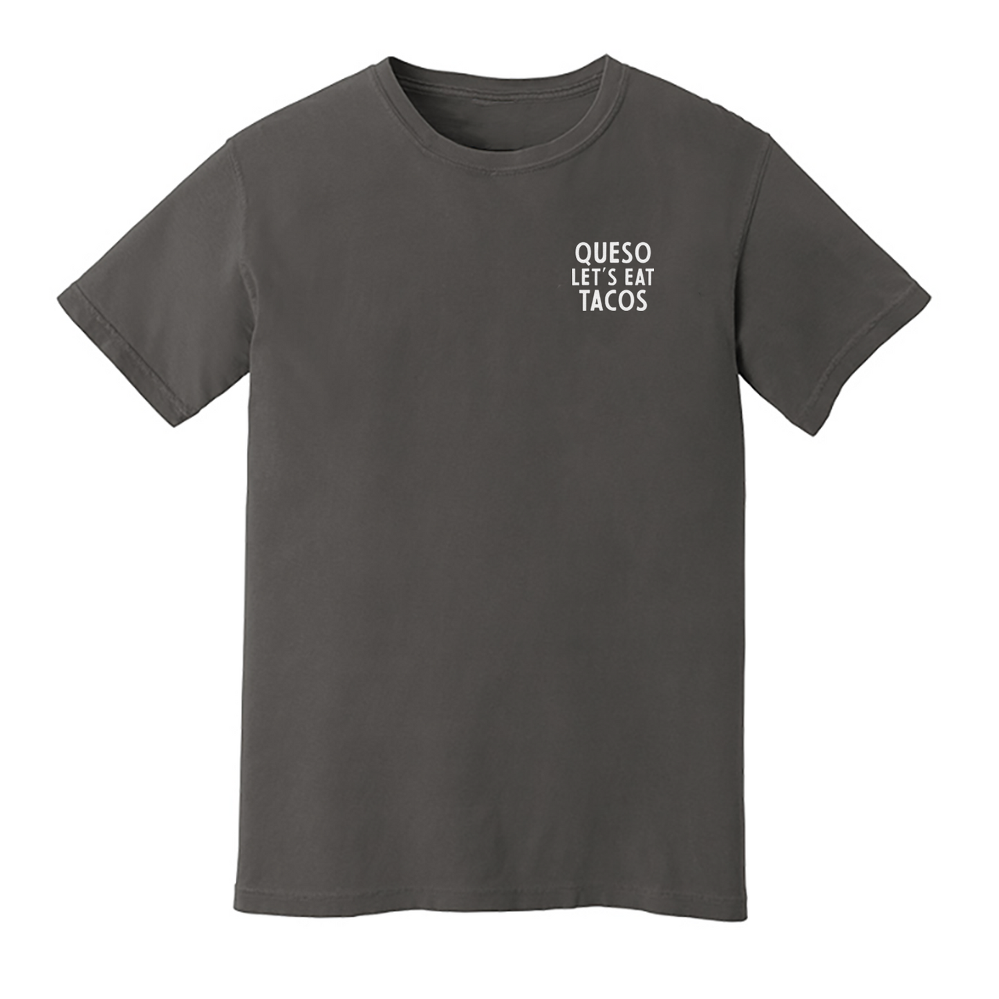 Queso Let's Eat Tacos Washed Tee