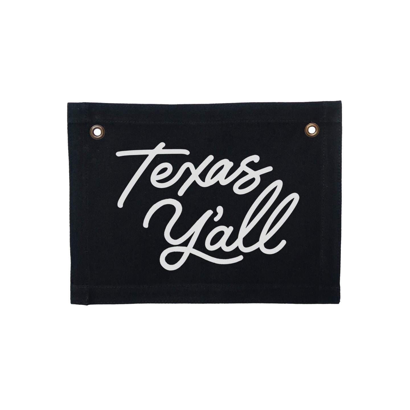 Texas Y'all Small Canvas Flag