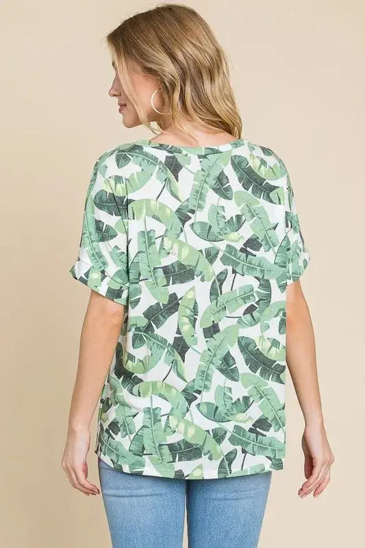 Trendsi Printed Tee Everyday Women's T-Shirt Lightweight & Comfy