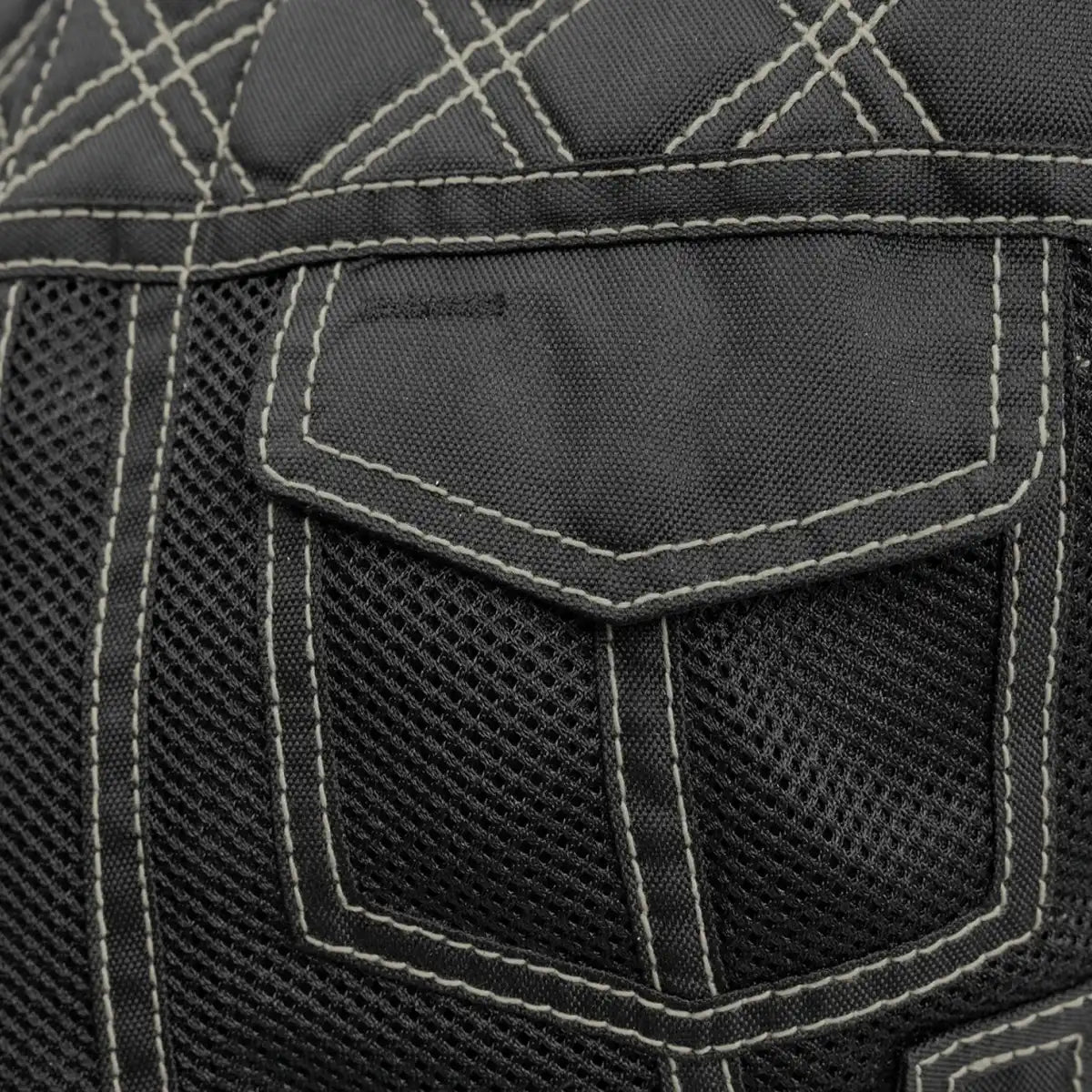 Bonnie Moto Mesh Women's Motorcycle Vest - Diamond Quilt