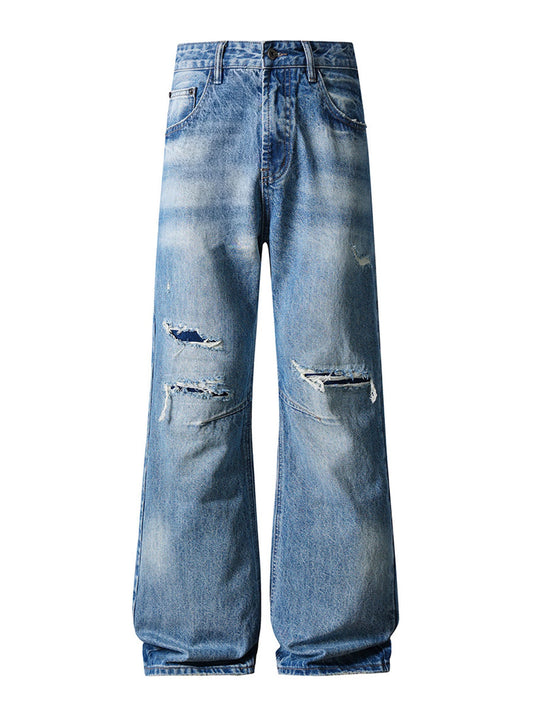 CLASSIC DISTRESSED BOOTCUT DENIM