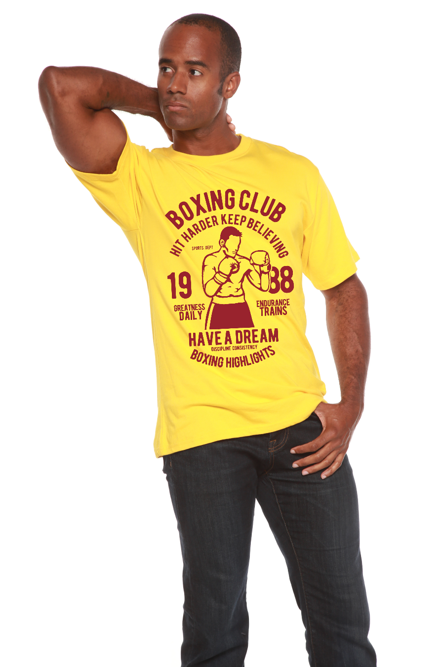 Boxing Club Men's Bamboo Viscose/Organic Cotton Short Sleeve Graphic T-Shirt