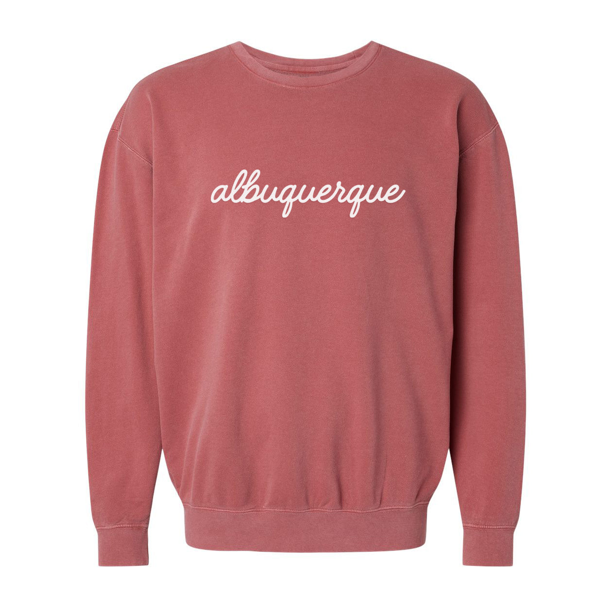 Albuquerque Cursive Washed Sweatshirt