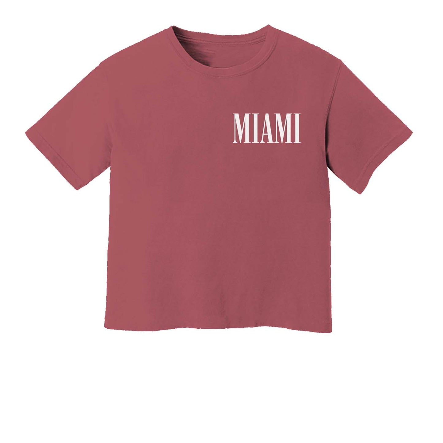 Miami Western Washed Crop Tee