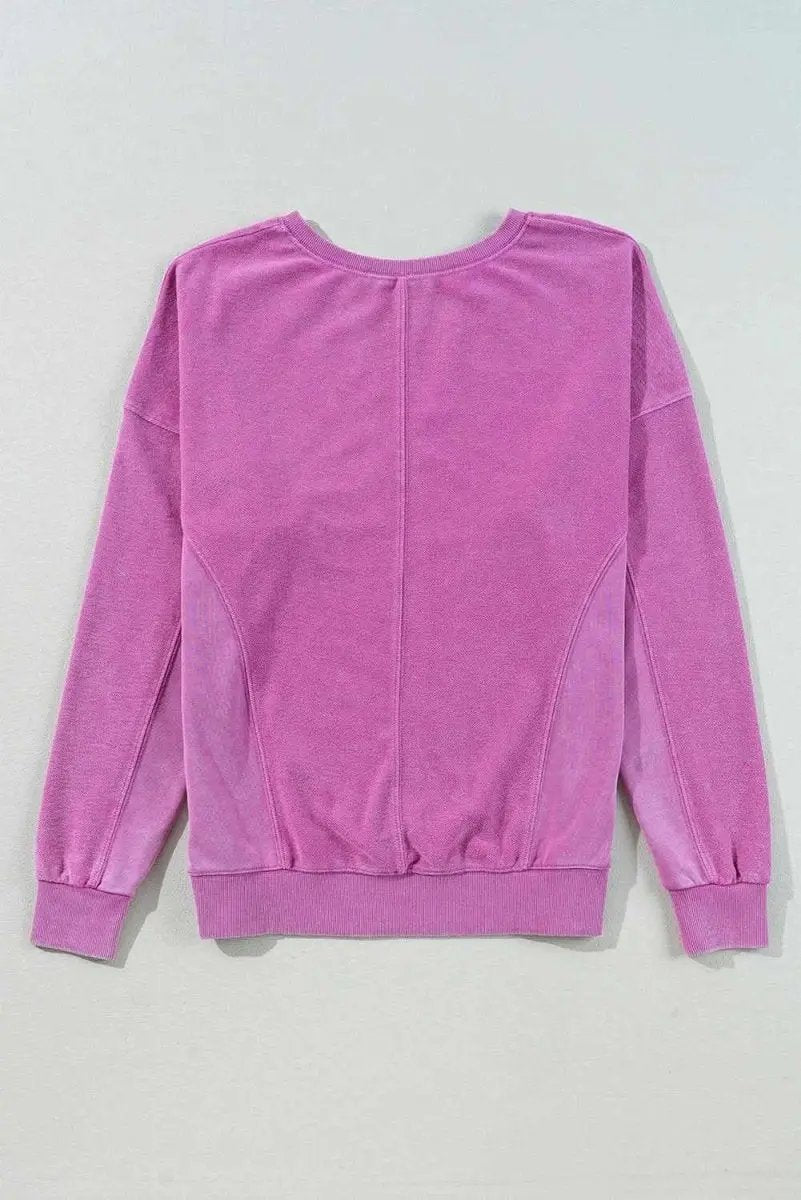 Love Salve Pink Sweatshirt Women's Daily Wear Pullover: Soft & Comfy