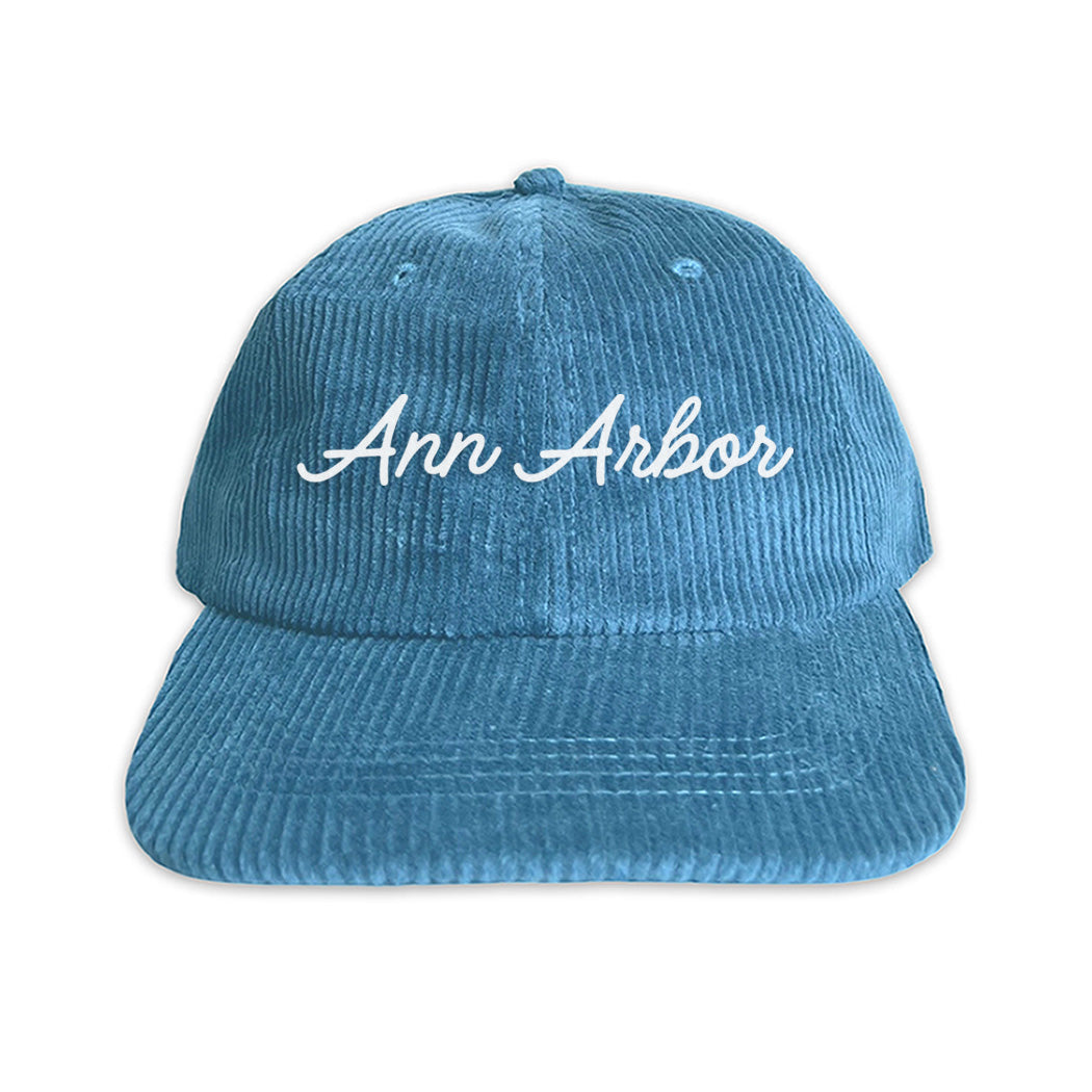 Ann Arbor Cursive Corduroy Cap