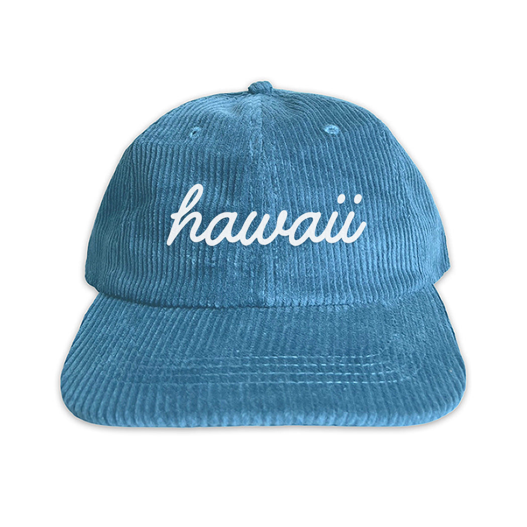 Hawaii Cursive Corduroy Cap