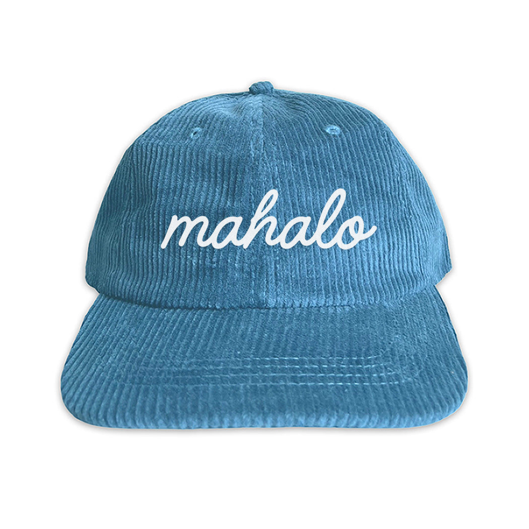 Mahalo Cursive Corduroy Cap