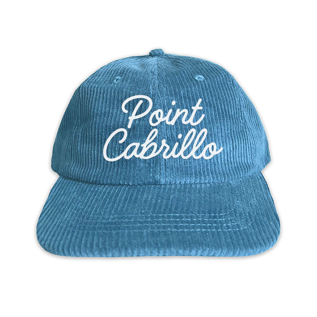 Point Cabrillo Cursive Corduroy Cap