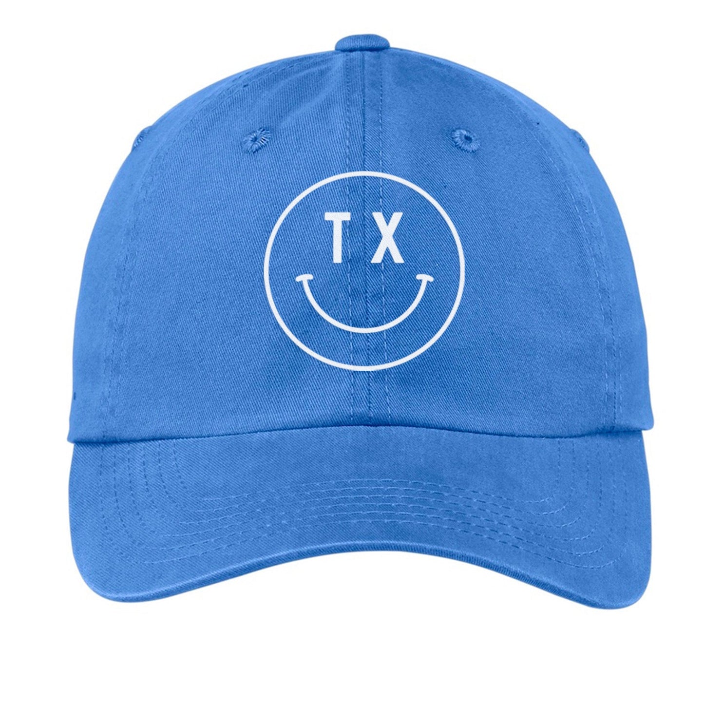 TX Smiley Face Baseball Cap - Texas