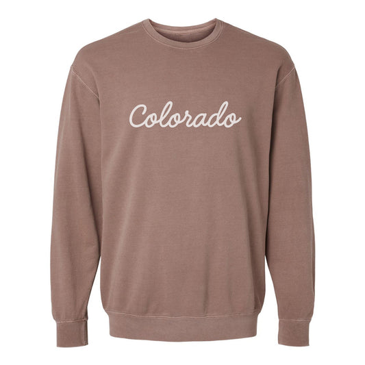 Colorado Cursive Washed Sweatshirt
