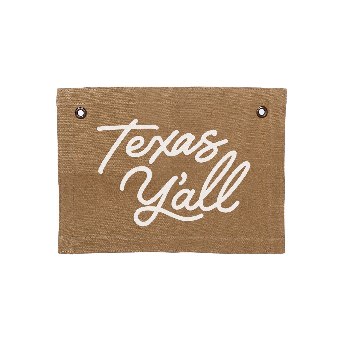 Texas Y'all Small Canvas Flag