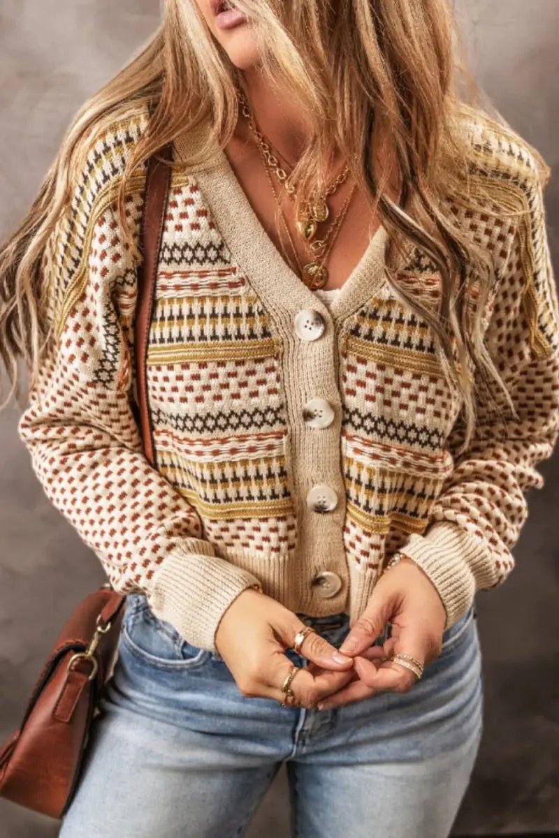 Trendsi Buttoned Cardigan Women's Fashion Knitwear Long Sleeve Cardigan - Soft & Stylish