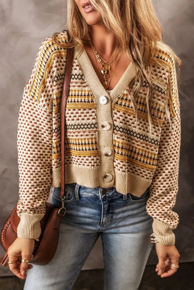 Trendsi Buttoned Cardigan Women's Fashion Knitwear Long Sleeve Cardigan - Soft & Stylish