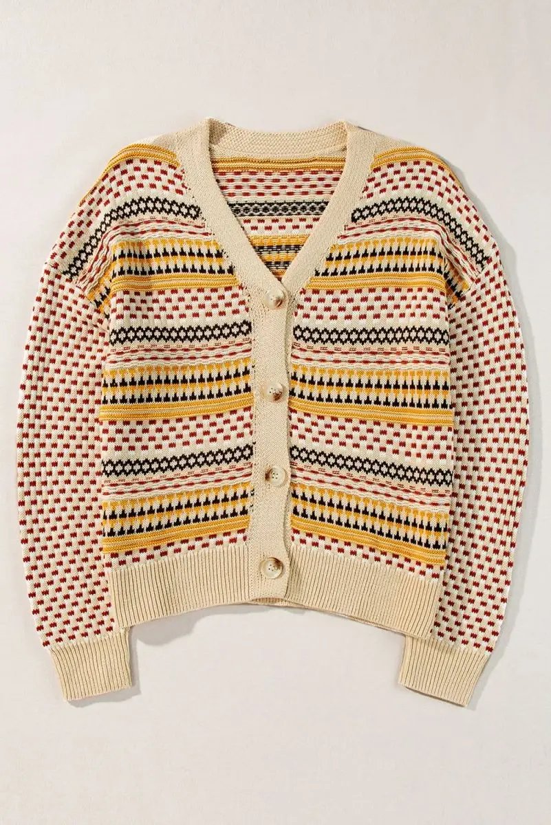 Trendsi Buttoned Cardigan Women's Fashion Knitwear Long Sleeve Cardigan - Soft & Stylish