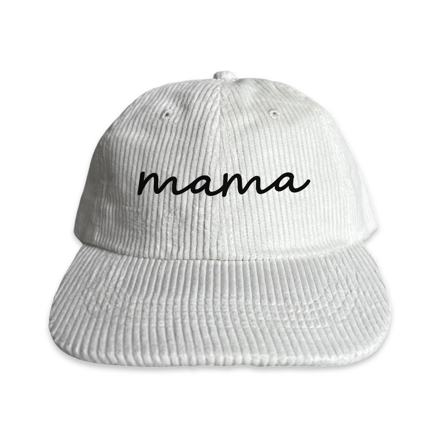 Mama Cursive Corduroy Cap