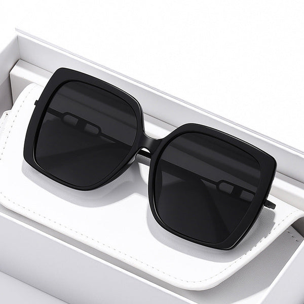 Large Metal Frame Polarized Sunglasses – Oversized Driving Shades