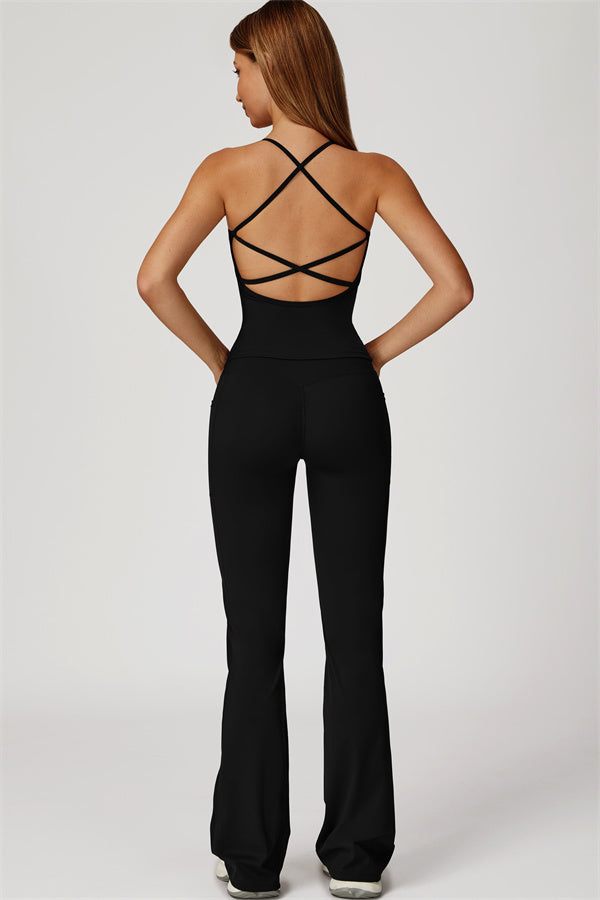 The Propel Crop Top Flared Leggings 2-Piece Set