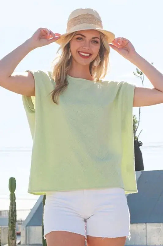Tee - Muscle Sleeve - Lime Chili