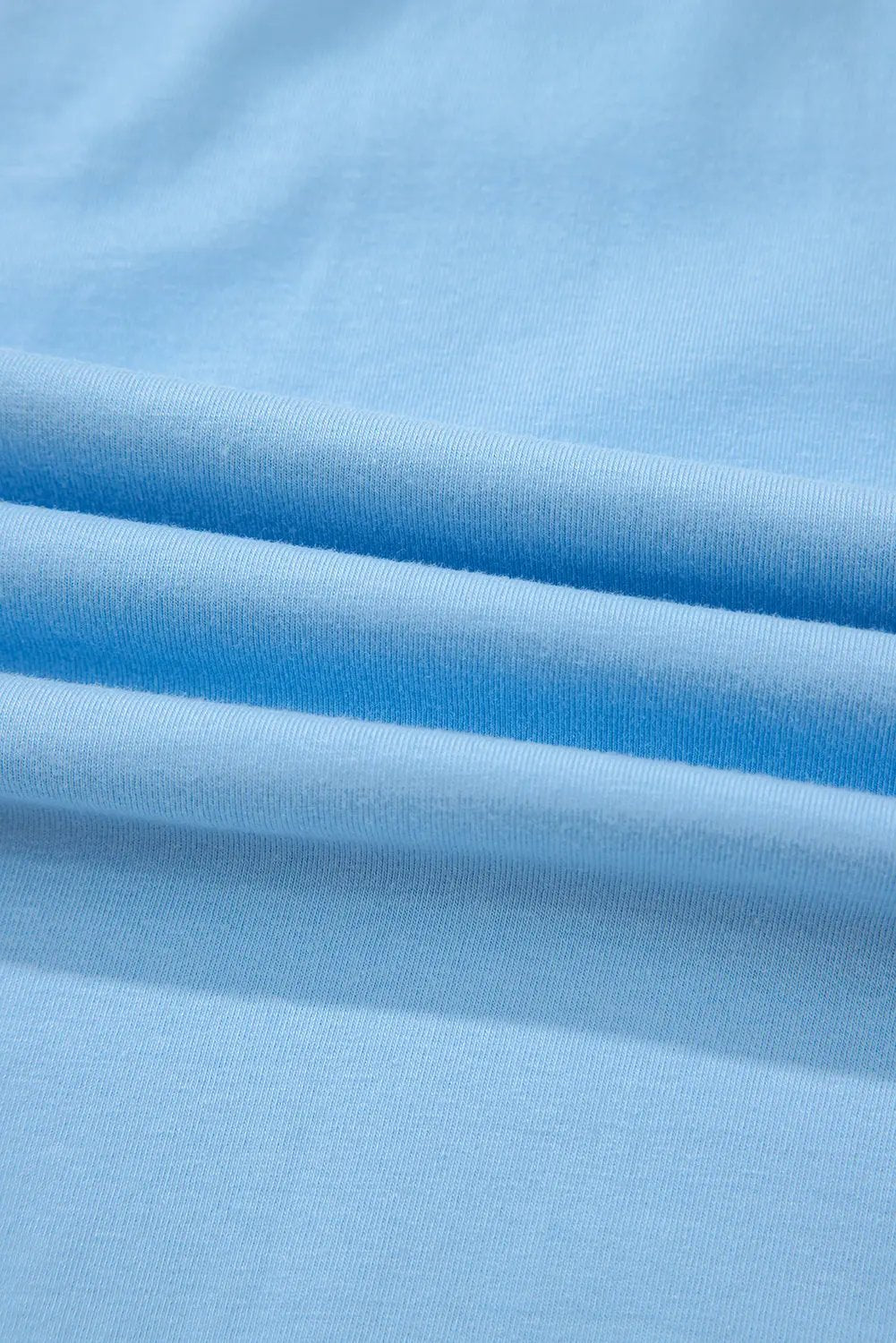 T-Shirt - Denim Star Print - Oversized Casual