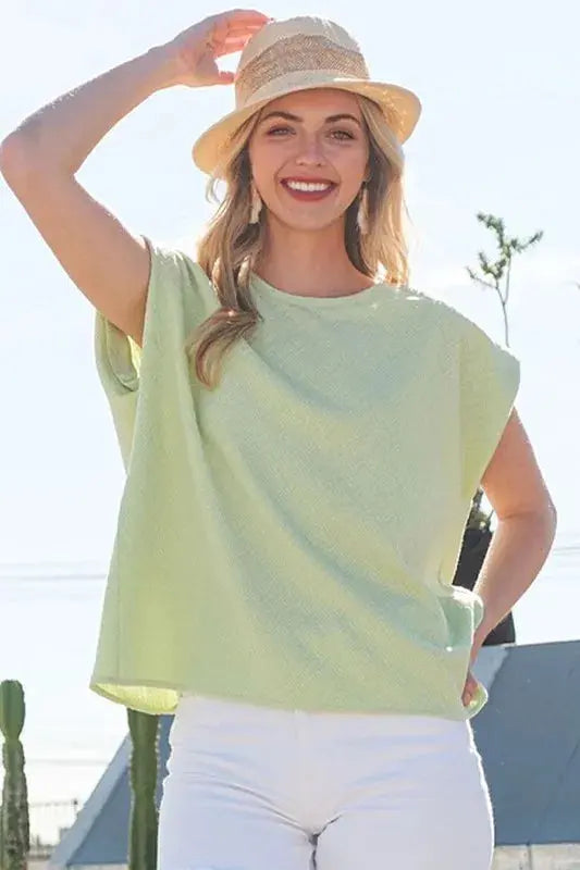 Tee - Muscle Sleeve - Lime Chili