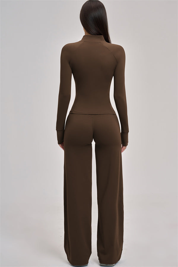 The Swoon Jacket Tank Top Flared Leggings 3-Piece Set