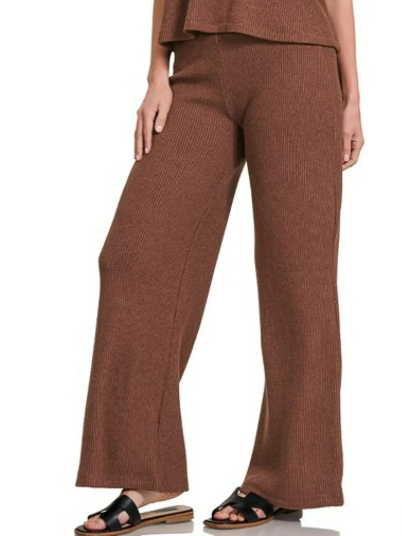 Sweater Boxy Top & Long Pants Set