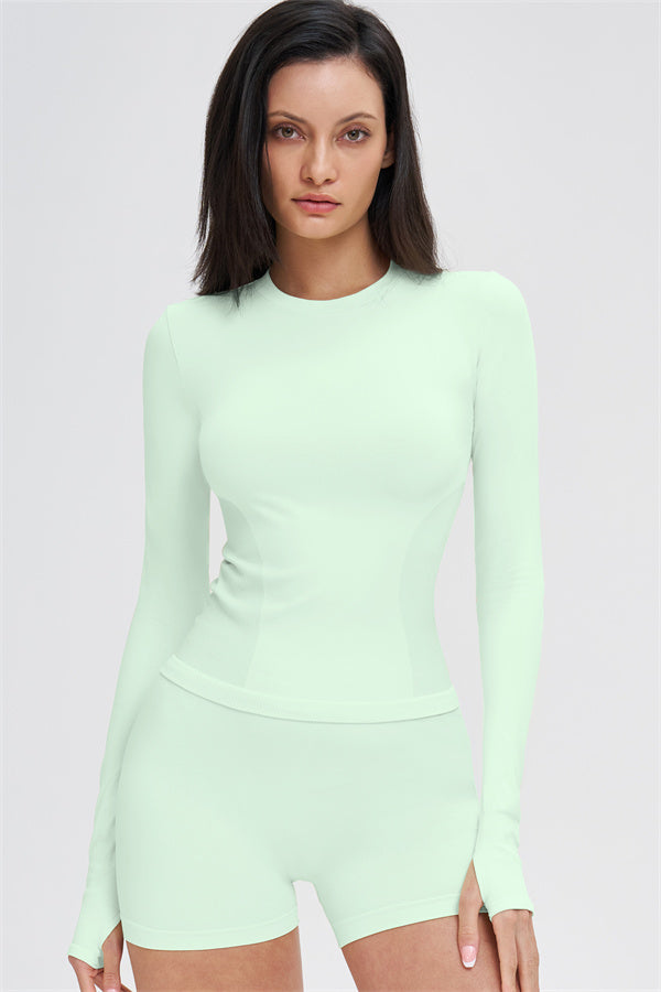 The Whim Long Sleeve T-shirt Shorts 2-Piece Set