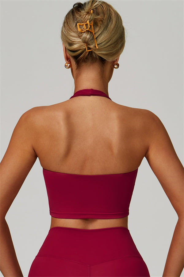 The Seraphine Halter Crop Top