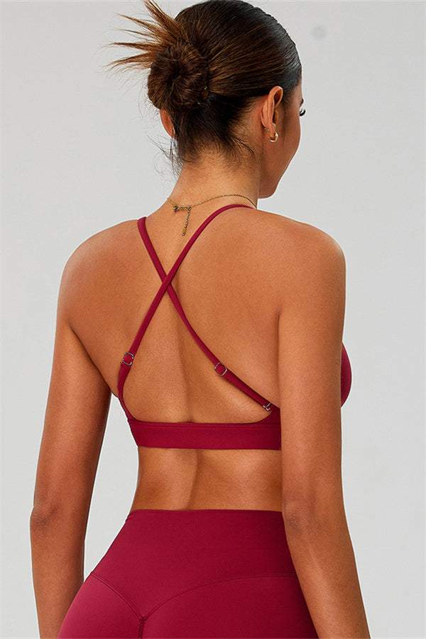 The Ember Sports Bra Crop Top Leggings 3-Piece Set