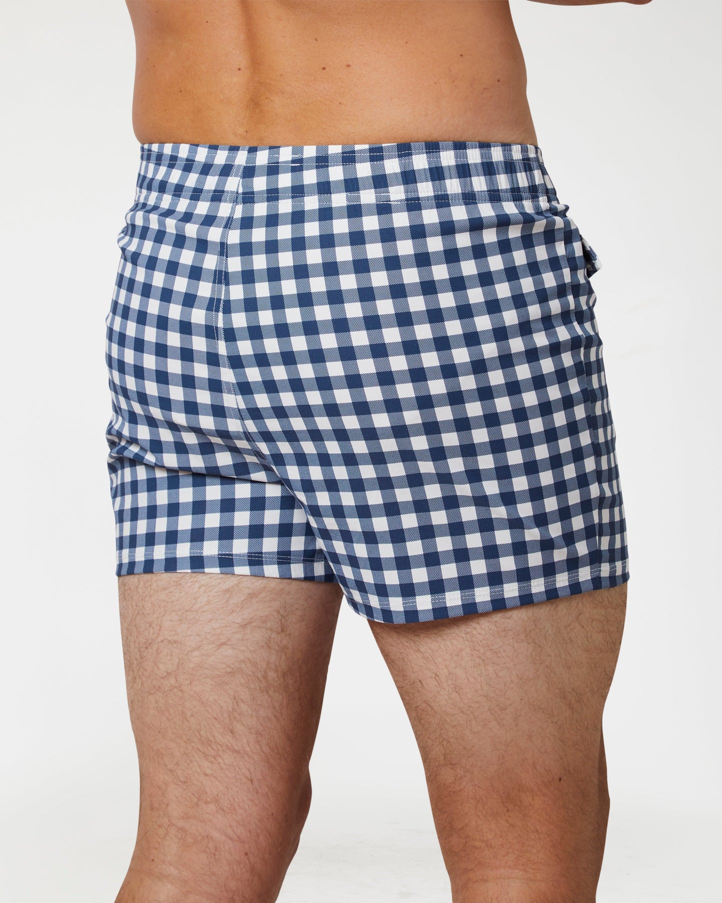 Gingham Cabana Trunk (Navy)