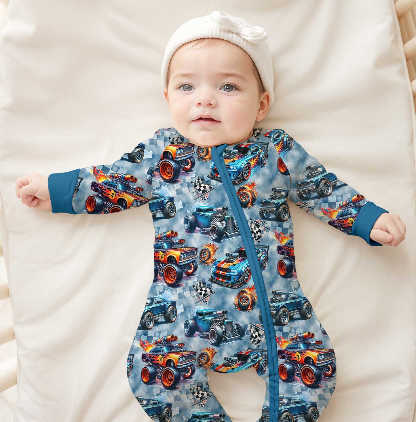 Winter Classics Full Throttle - Bamboo Zippy Romper