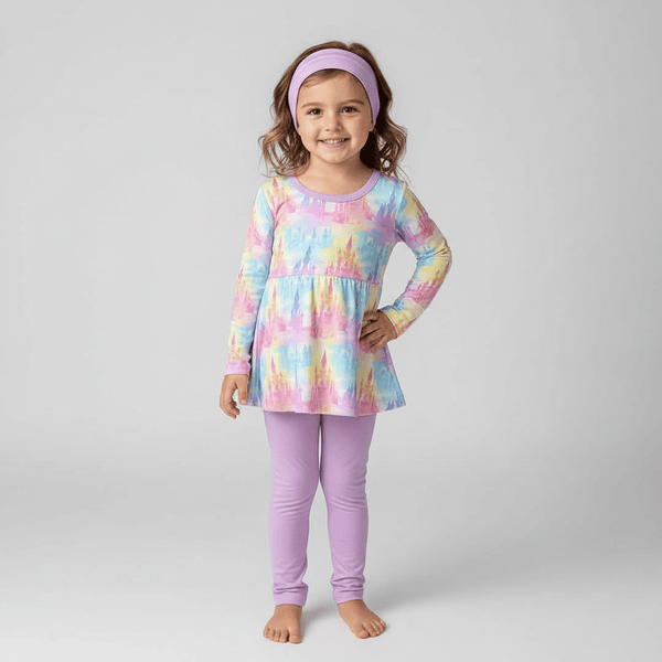 Winter Classics Castles in the Clouds - Bamboo Long Sleeve & Pants Peplum Set