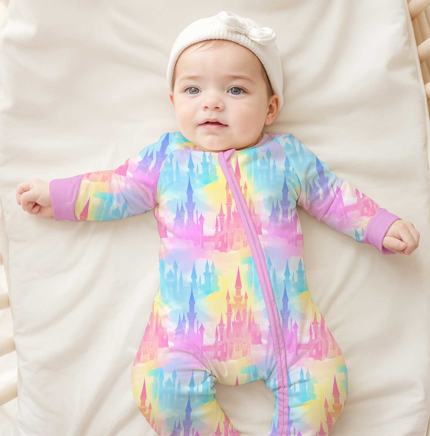 Winter Classics Castles in the Clouds - Bamboo Zippy Romper