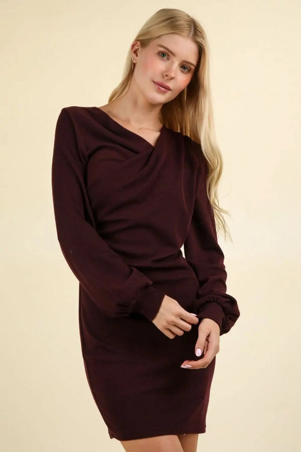 Trendsi Ruched Bodycon Dress Women's Party Club Mini Dress Slim Fit Sexy