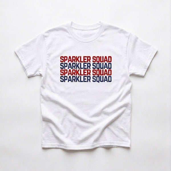 SPARKLER SQUAD TEE - WHITE