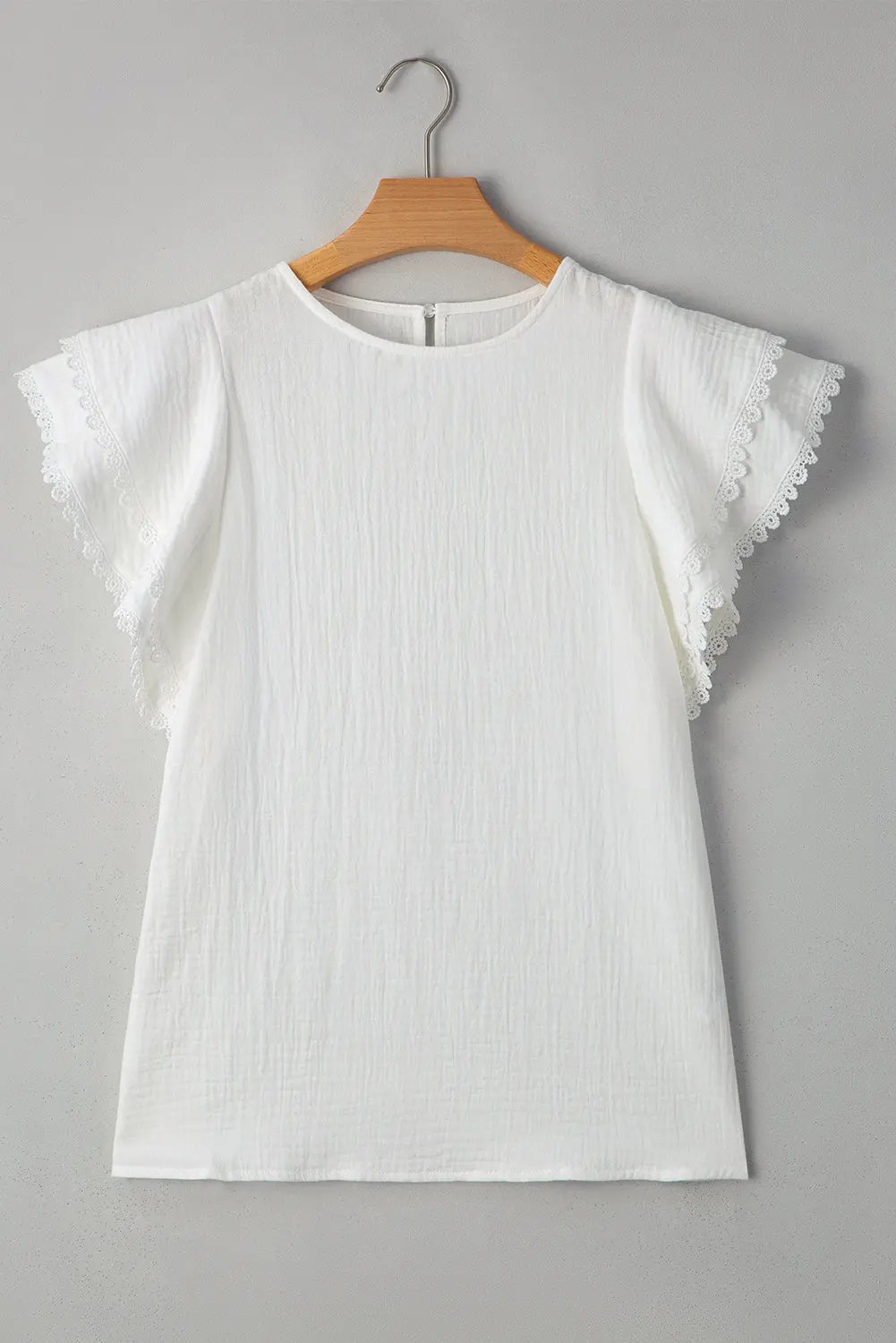 Blouse - Crinkled Ruffle Sleeve - Southern Belle Style
