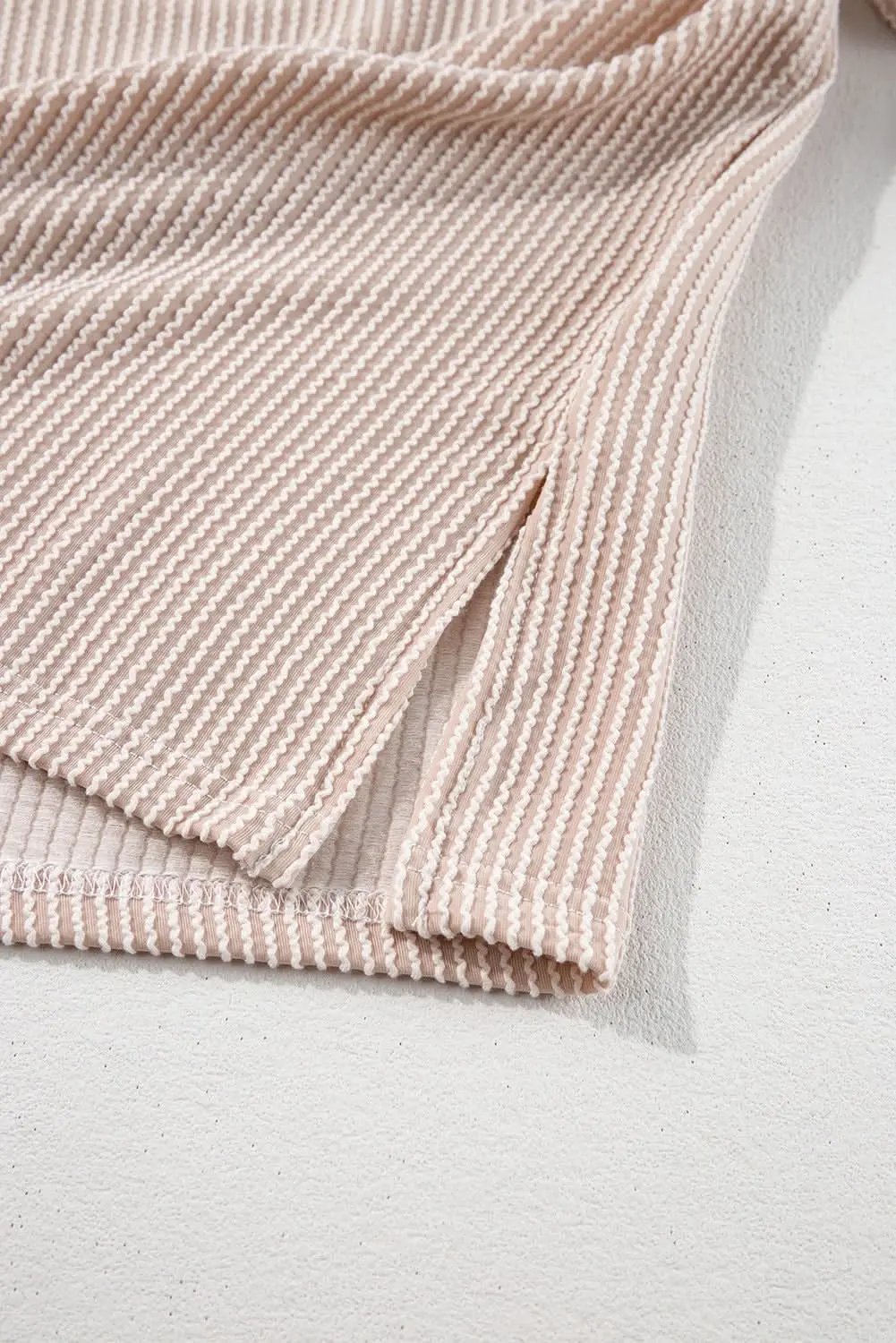 Love Salve Colorblock V-Neck Women's Casual Top: Everyday Style, Slit Detail