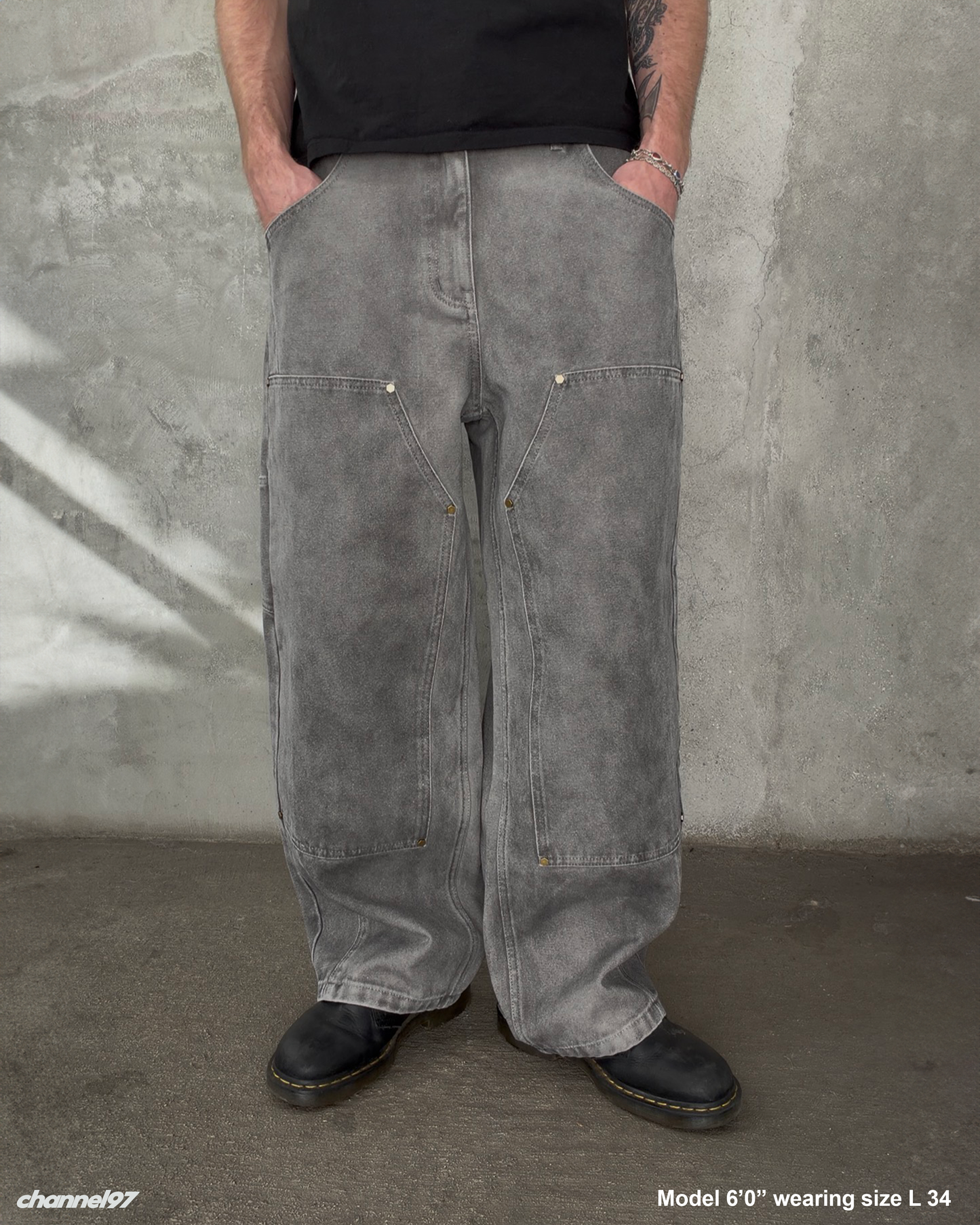 CANVAS DOUBLE KNEE CEMENT