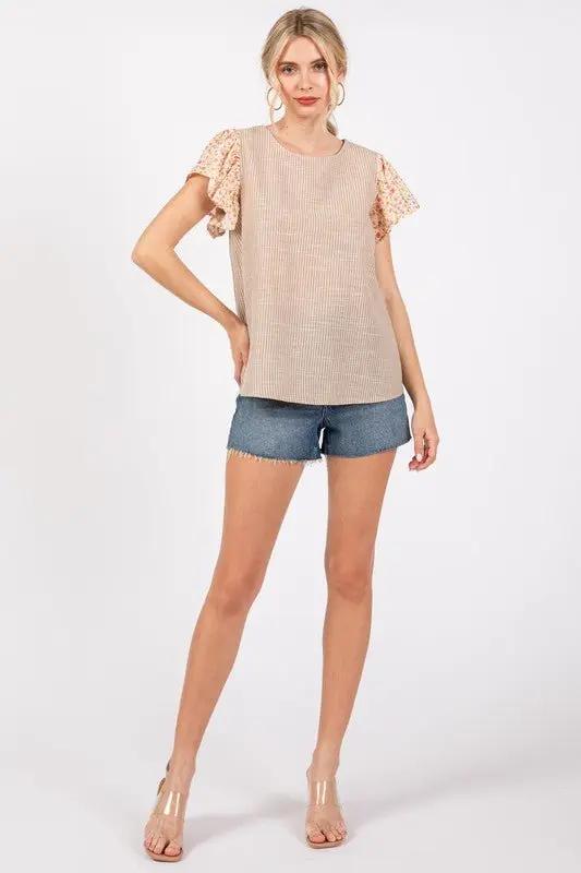 Trendsi Floral Top Women's Casual Shirt USA Shipped Soft Fabric