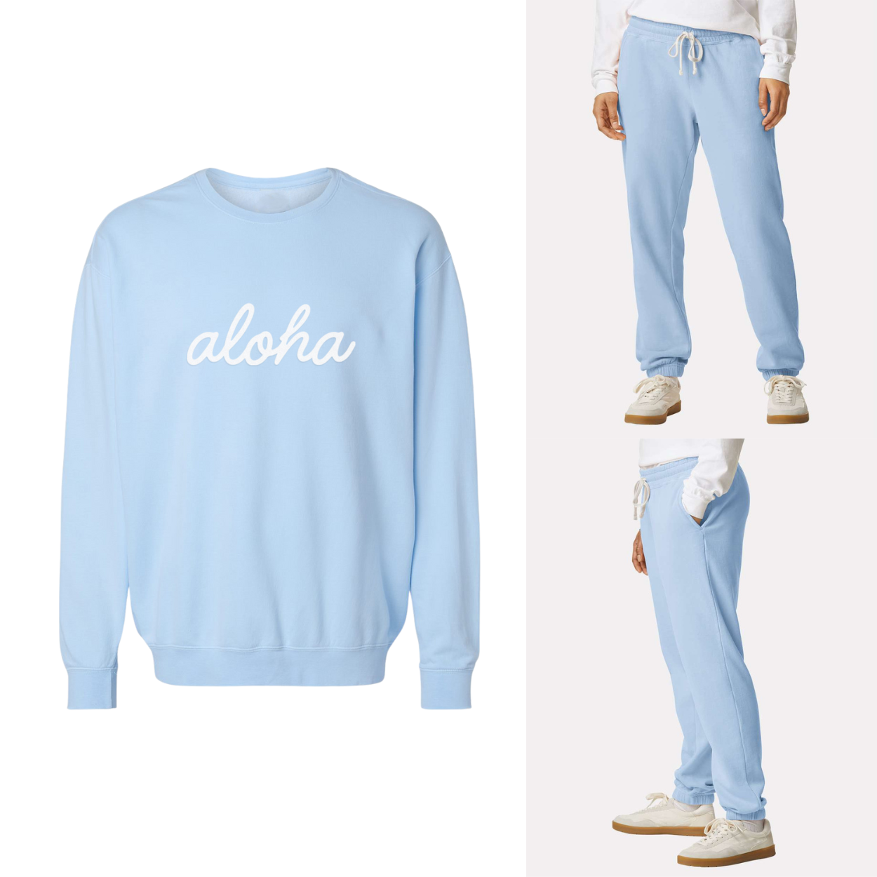 Aloha Cursive Washed Sweatshirt